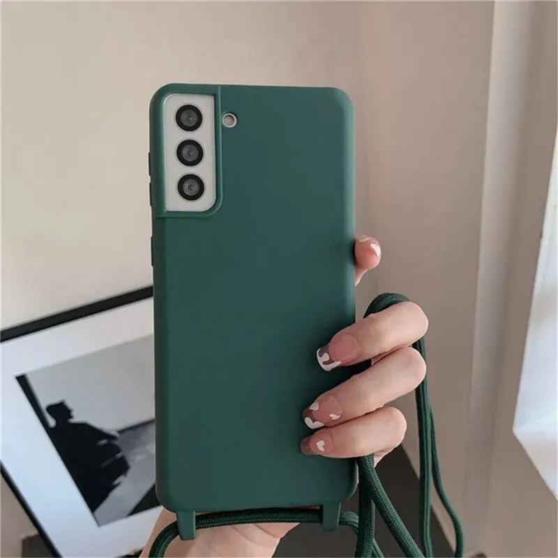 Vivid Coloration Crossbody Lanyard Strap Phone Case for Samsung Galaxy ?C Hands-Free and Adjustable