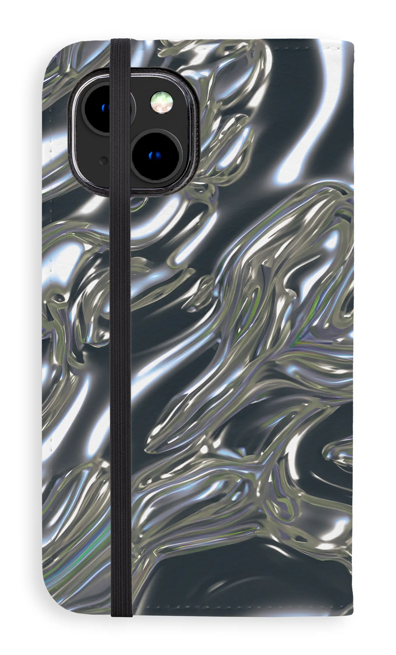 Soft Look Texture Minimal Surface Layer Holographic Horizon Folio Case