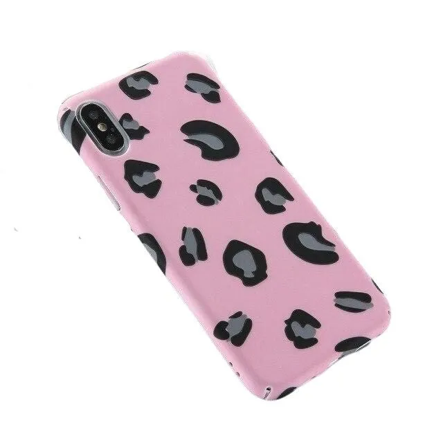 Durable Form Pink Leopard Print Style Case For Samsung