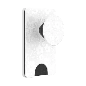 Compact Utility Wallet Reliable Card Snap Blanc Fresh PopWallet  for MagSafe