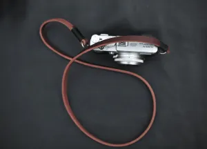 Handmade Tan Leather Camera Strap ?C 9mm Thick Vegetable Tanned, Retro Style for Mirrorless & DSLR Soft Fabric