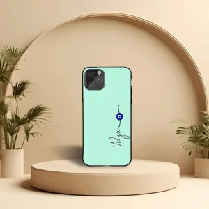Stylish grip Mint Evil Eye Name Printed Cover
