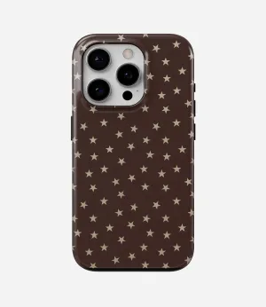 Mocha Stars Glossy Armoured Case Soft Look Texture