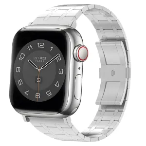 Apple Watch Royal Steel Strap (Silver) Minimal Sporty Look Active Design