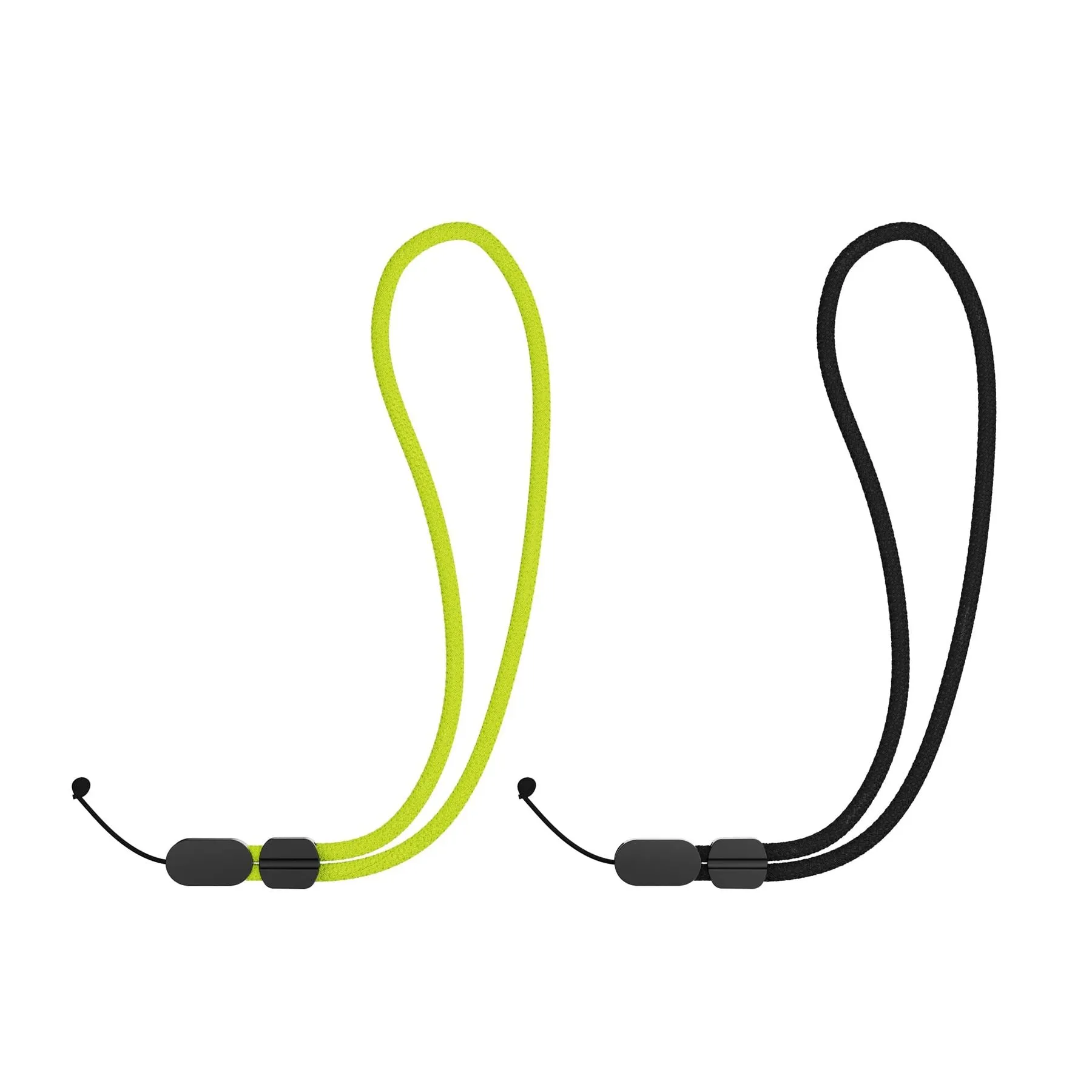 Lanyard Bundle (x2) - Black and Cyber Lime Skiing