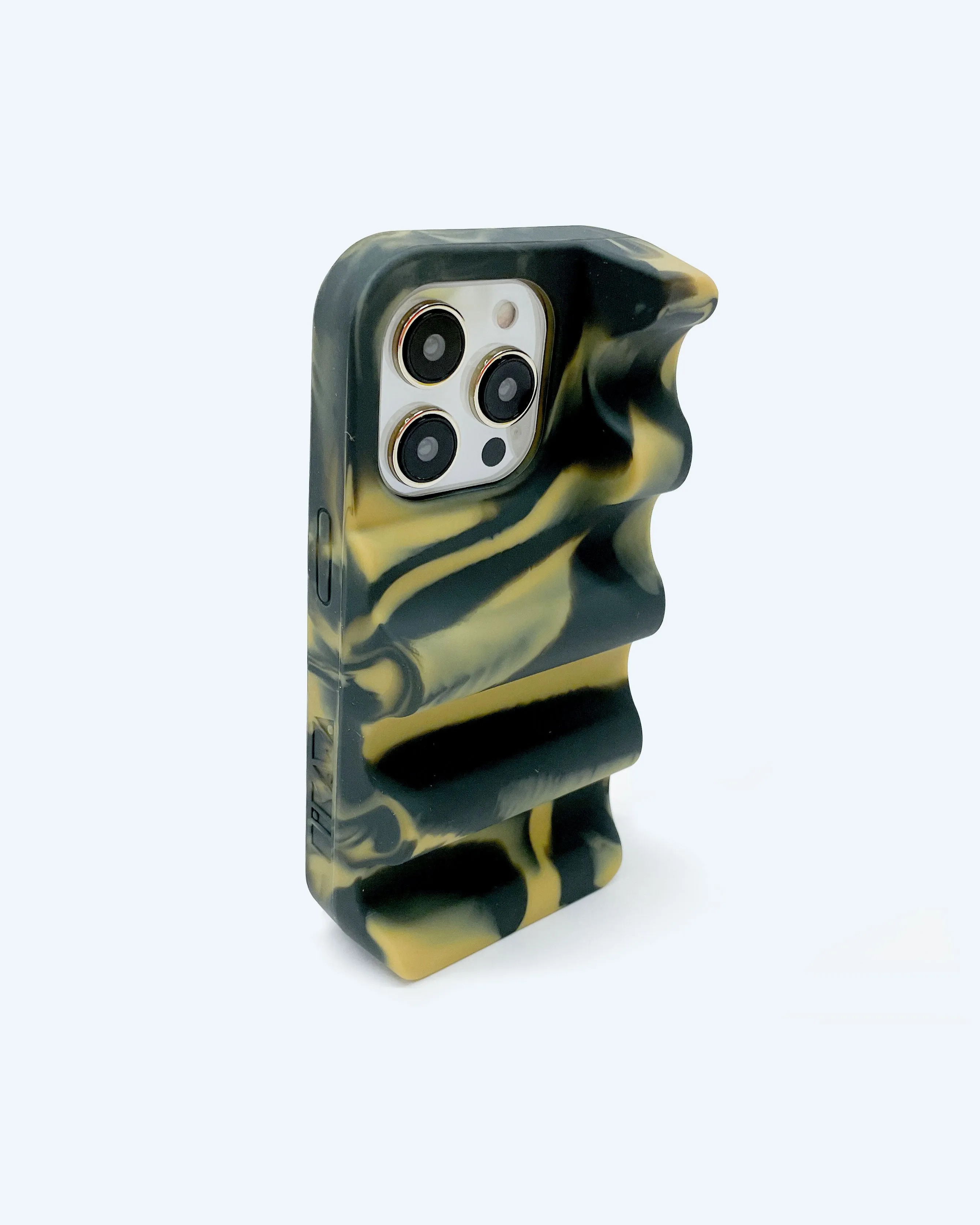 Nami Phone Case in Cappuccino Swirl Hybrid Texture