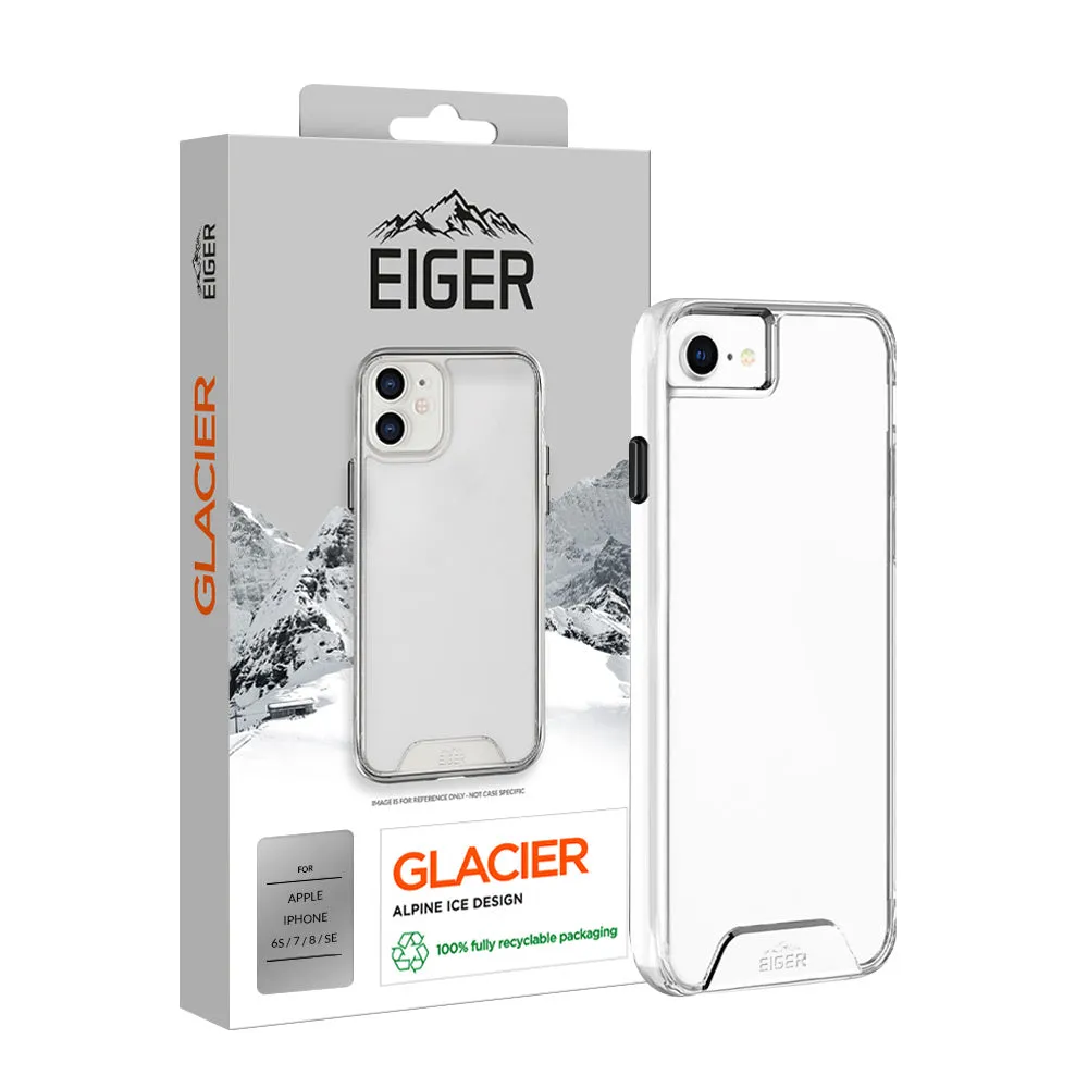Eiger Glacier Case for Apple iPhone 6s / 7 / 8 / SE in Clear Comfort Texture Subtle Touch