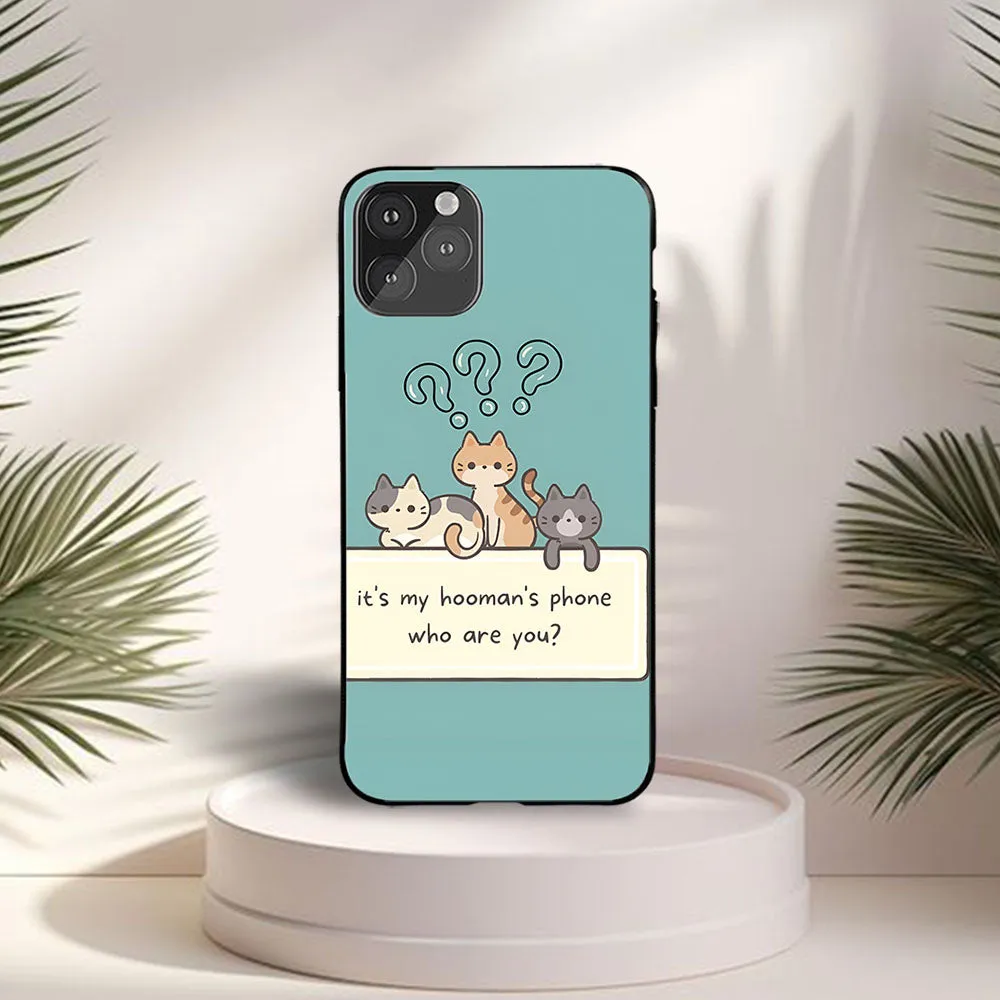 Rugged Pattern Texture My Hooman's Phone Printed Protective Case