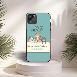 Rugged Pattern Texture My Hooman's Phone Printed Protective Case