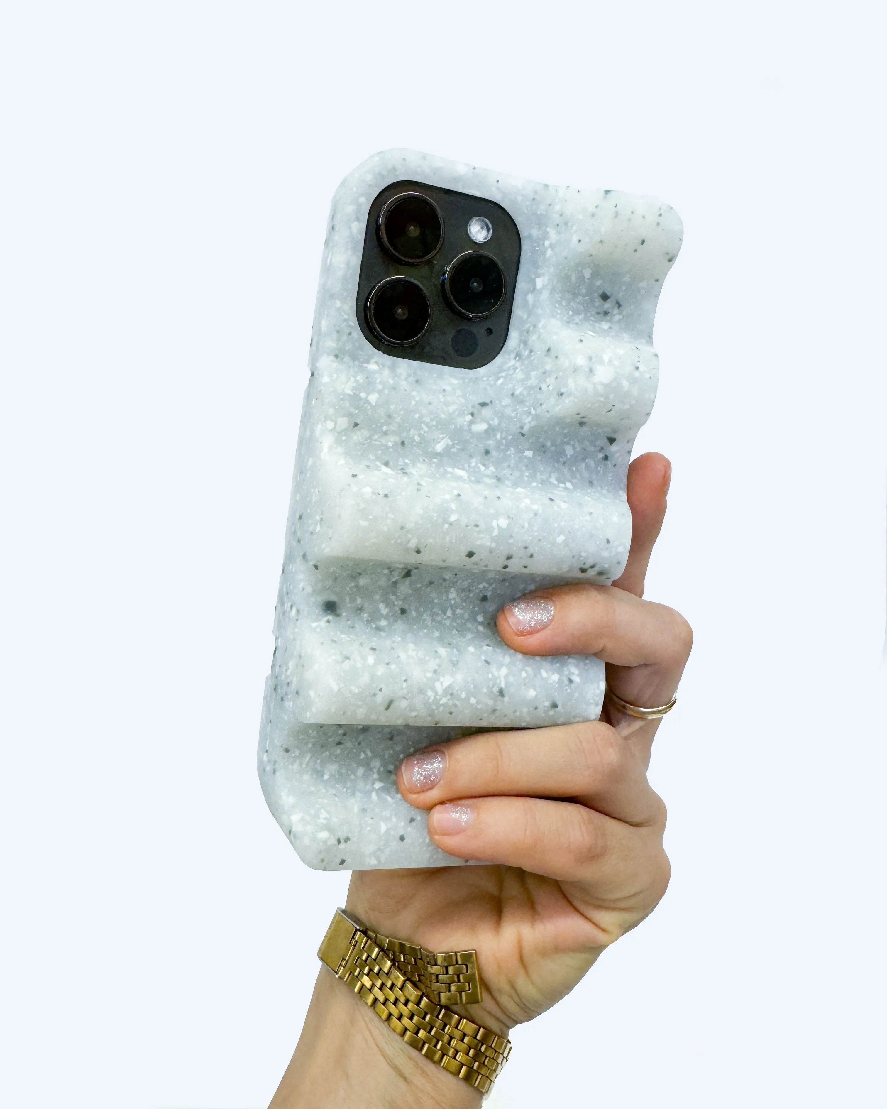 Fashion Detail Casual Look Nami iPhone Case in Speckled Stone