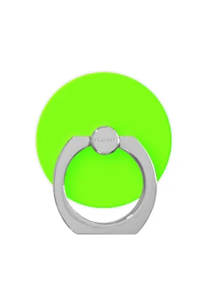 Travel Accessory Neon Green Adhesive Phone Ring Stand