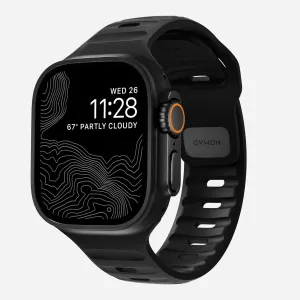 Nomad Sport Apple Watch Silicone Strap (Black) Luxury Appeal Design