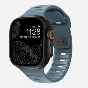 Nomad Sport Apple Watch Silicone Strap (Navy Blue) Travel Ready