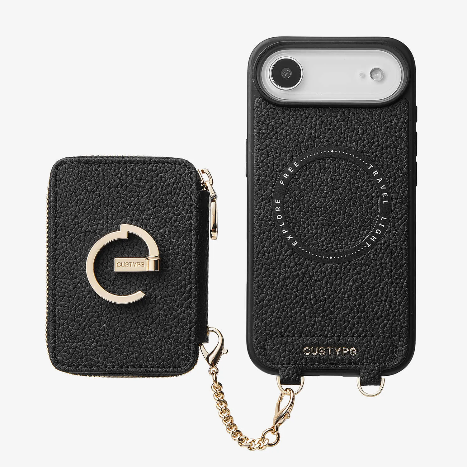 Original Design Set- Detachable Wallet Phone Case with Wireless Charging Card Holder and Wireless Charging Portable Case