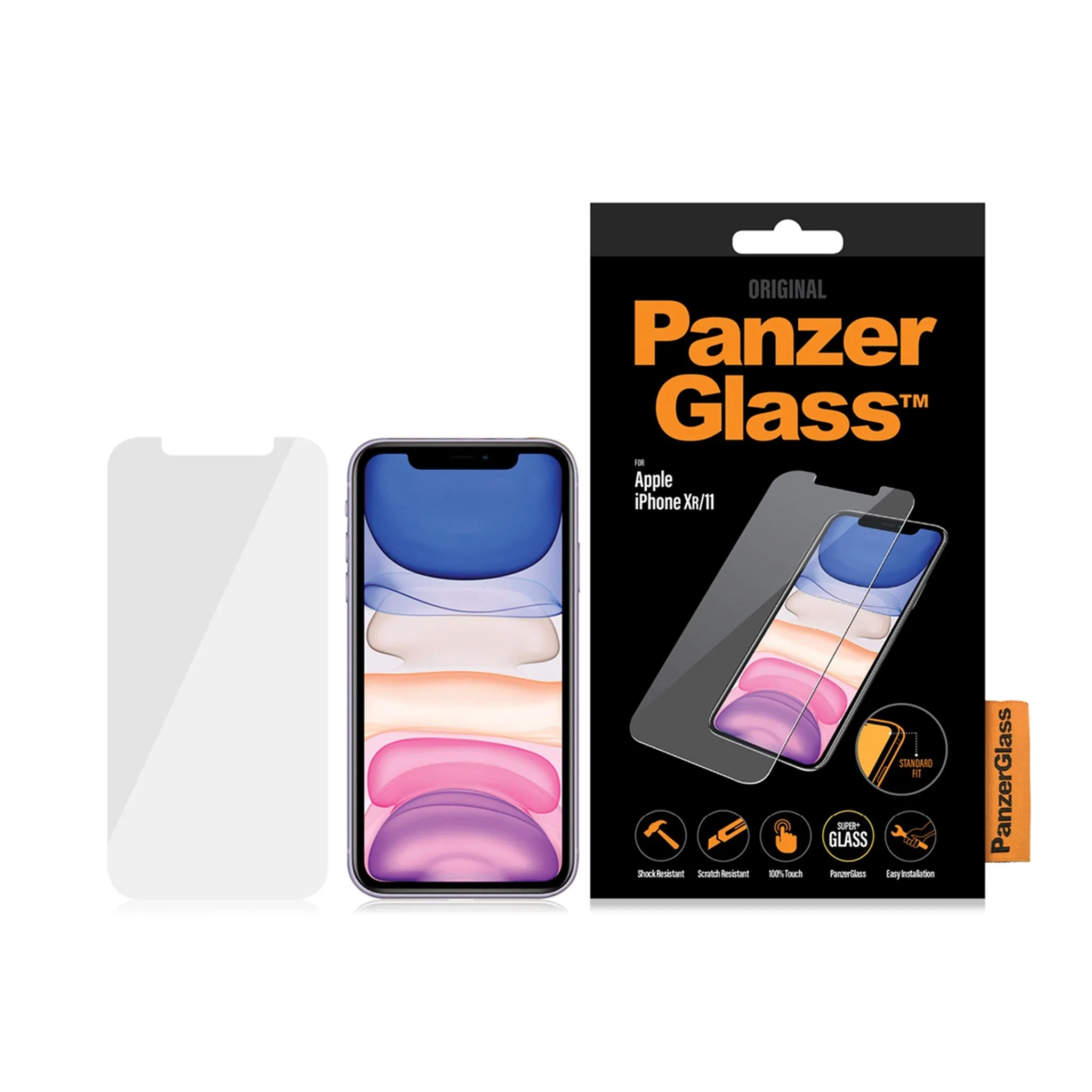 PanzerGlass? Screen Protector iPhone 11 | XR | Standard Fit laptop screen saver Screen Defense Pro