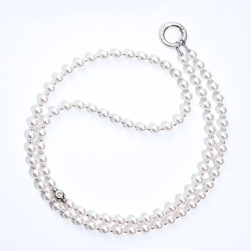 Pearl Coss-body Phone Charm Indoor Lanyard Daily Carry