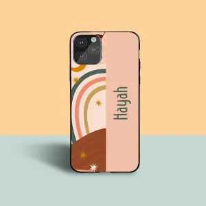 Stylish Color Aesthetic Rainbow Name Protective Case