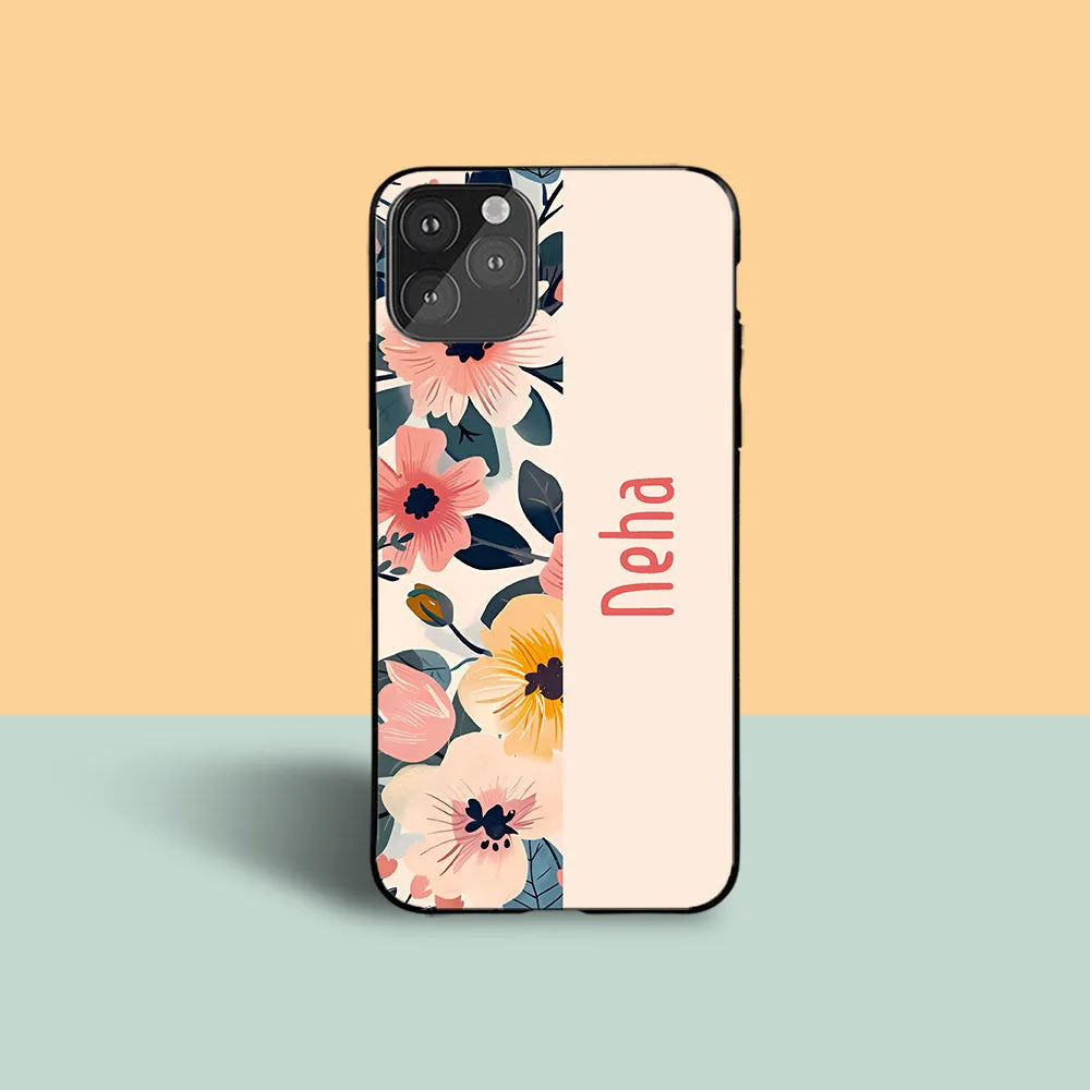 Petals Name Protective Case Comfort Fit Edge Shock Absorber