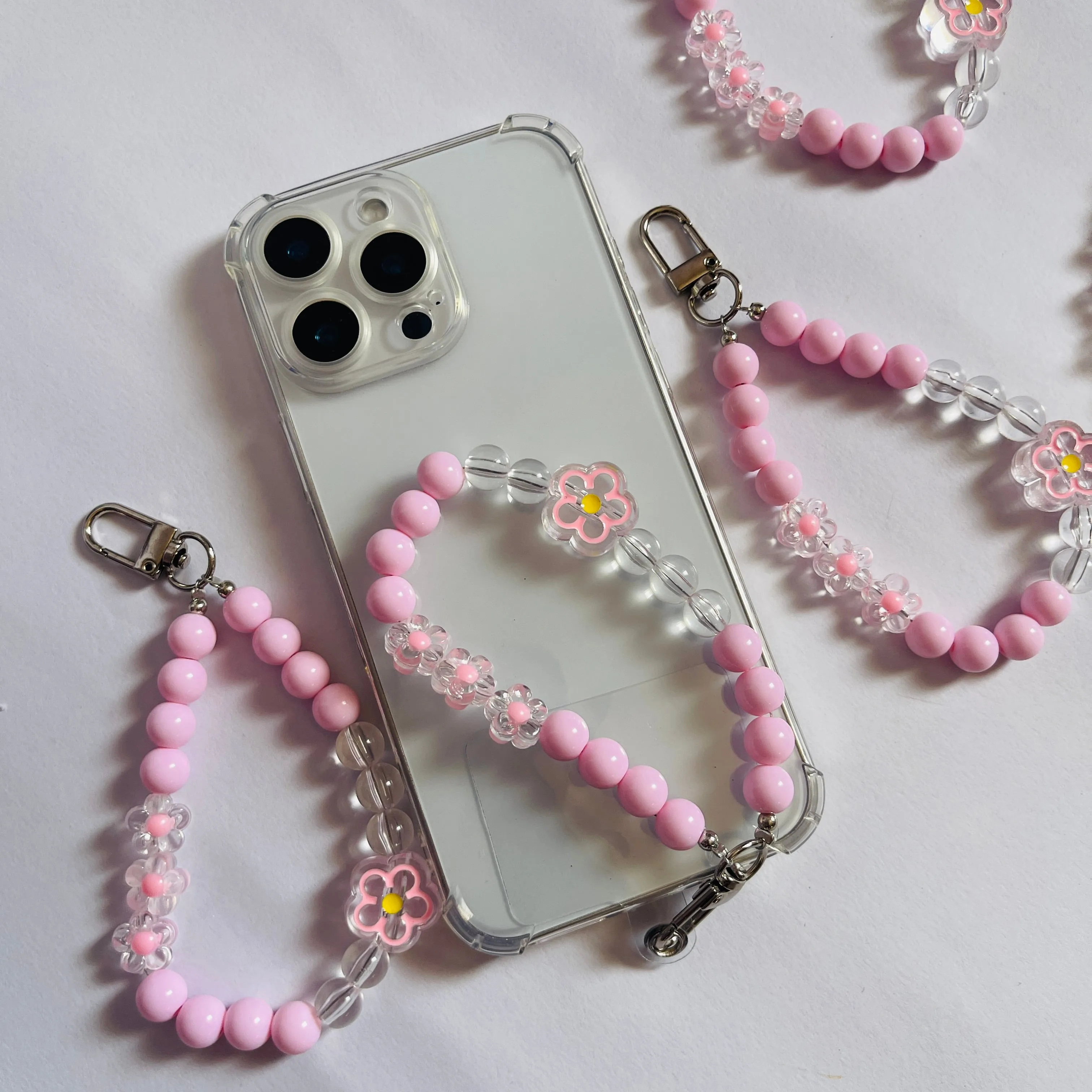 Pink flower Charms For Phone Case Drop Protection