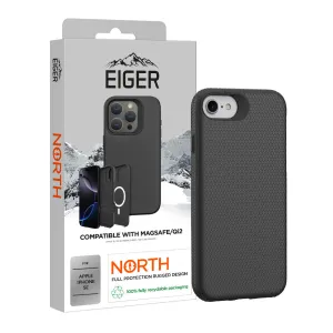 Eiger North Case Magsafe for Apple iPhone SE in Black Stylish Cover Compact Shape
