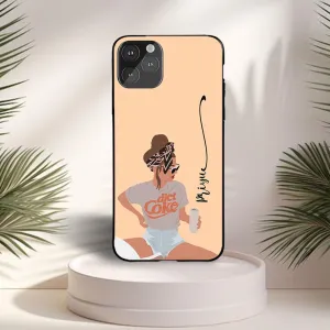 Minimal Aesthetic Touch Poem Girl Art Name Case