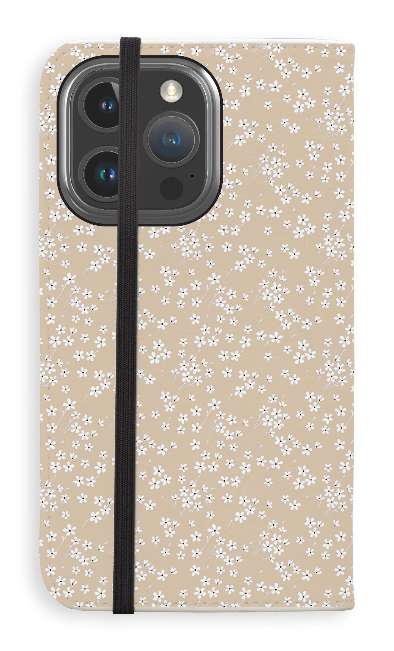 Posy Beige Folio Case Magnetic Mount Slim Comfort