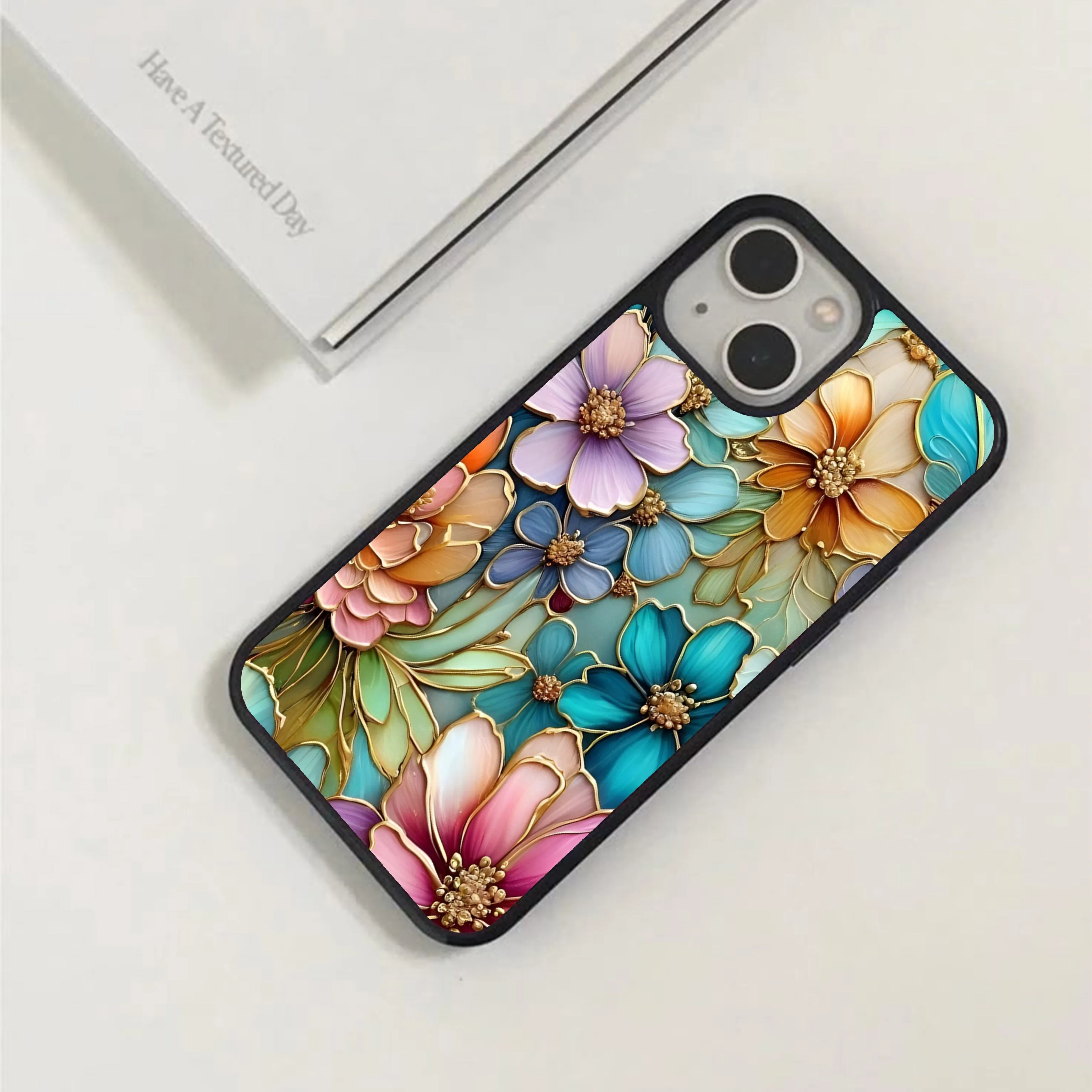 Hybrid Protection Lightweight Build Colourful flowers Printed Protective case