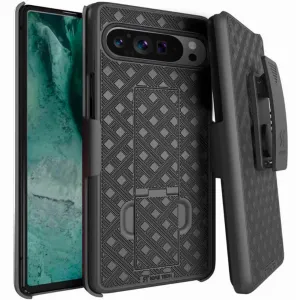 Google Pixel 9 Pro XL Belt Clip Holster Phone Case Elegant Finish Protective Design