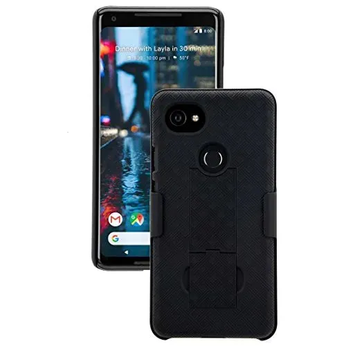 Soft Finish Texture Google Pixel 2 XL Belt Clip Holster Phone Case
