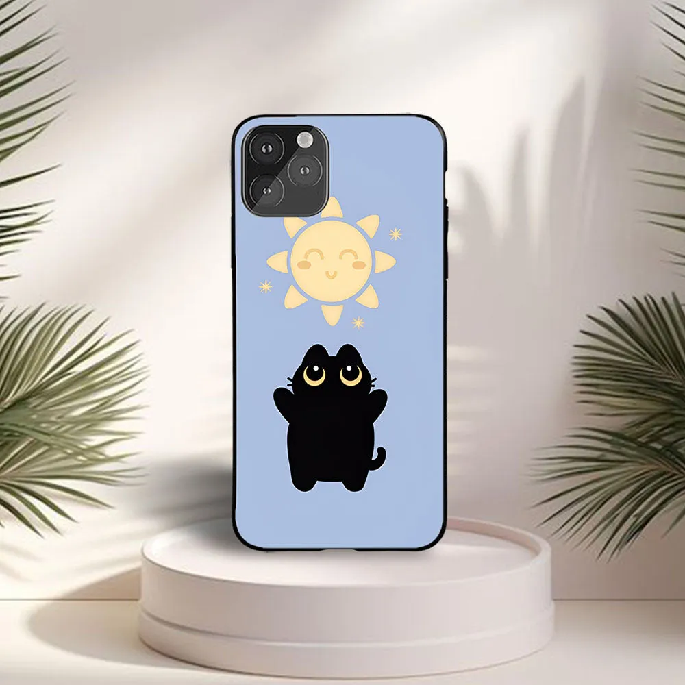 Comfort Edge Cat & Sun Printed Protective Case
