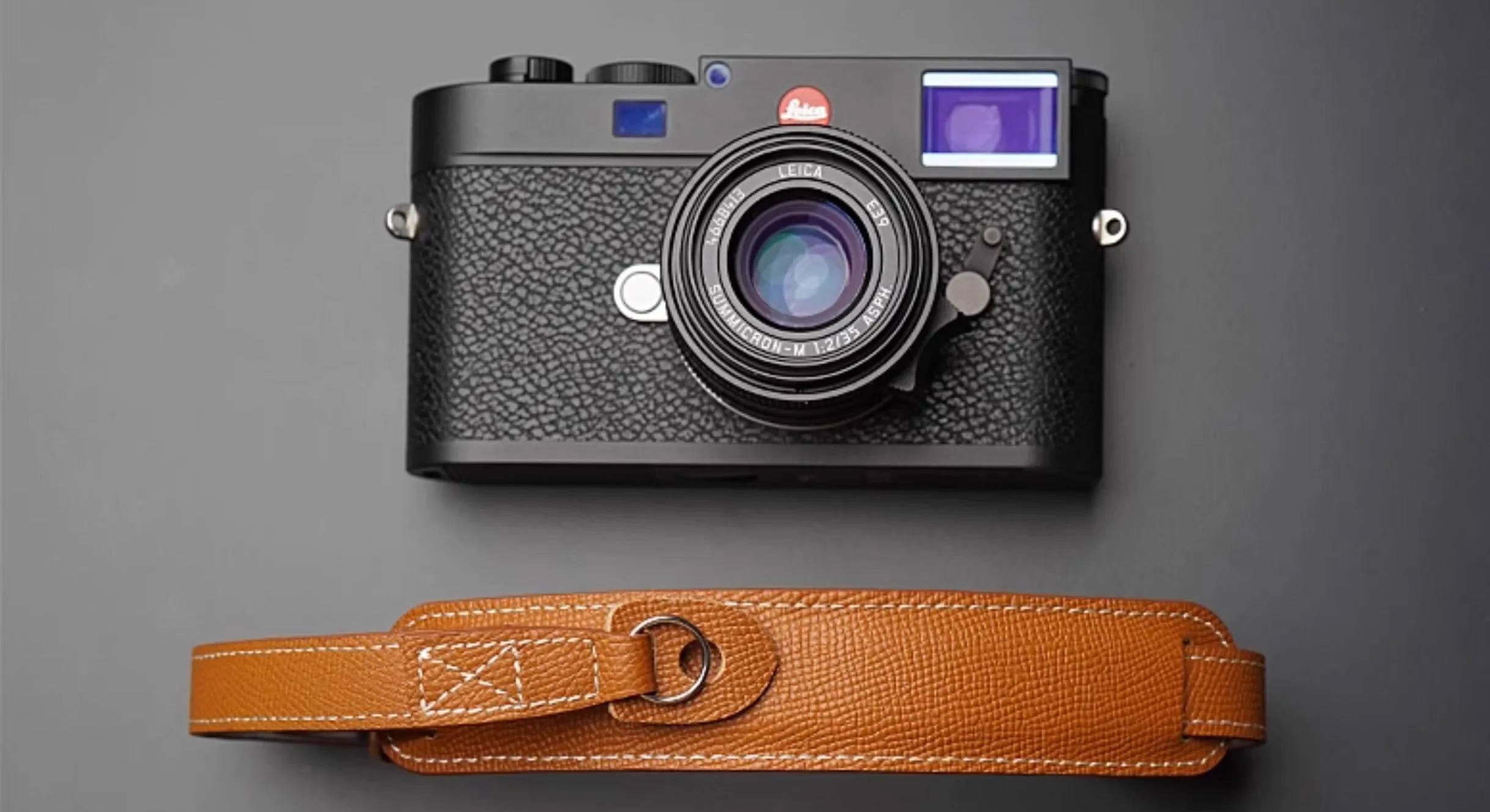 Multi Purpose Comfort-Fit Leather Camera Neck Strap ?C Non-Adjustable, Widened Design