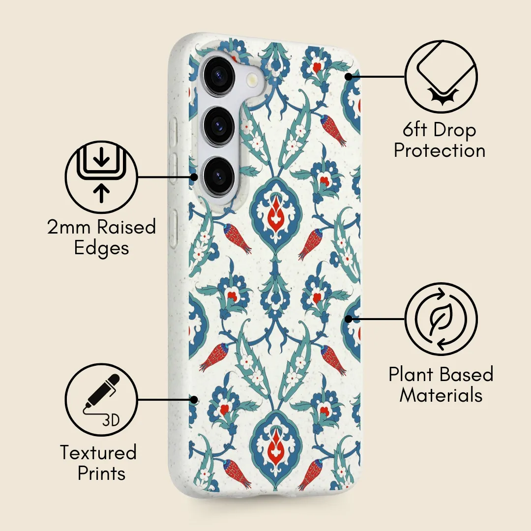 Ottoman Gardens Floral MagSafe Samsung Phone Case Comfort Design