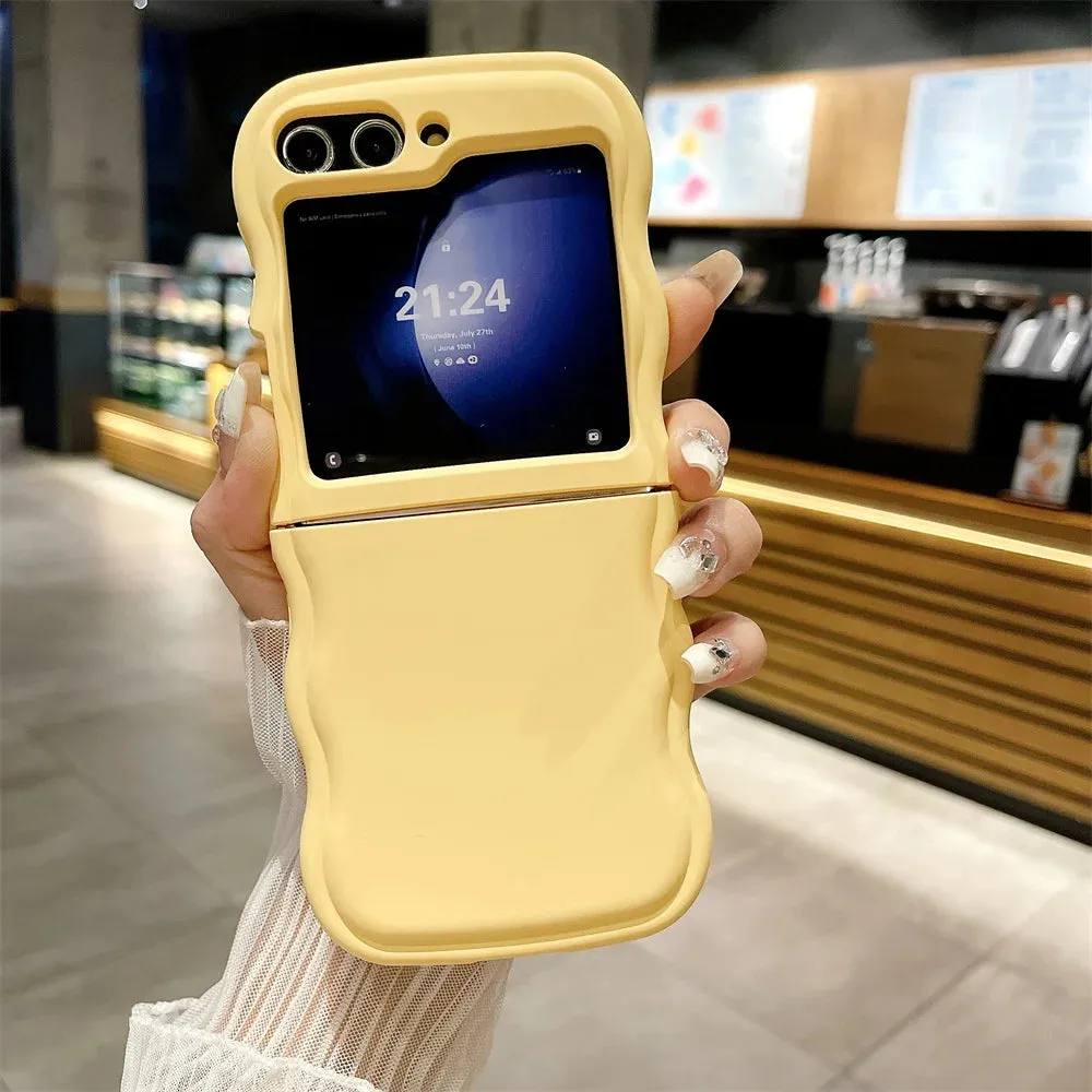 easy installation Wave Edge Shockproof Case for Samsung Z Flip