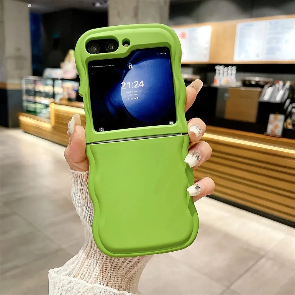 Wave Edge Shockproof Case for Samsung Z Flip Smooth Fit