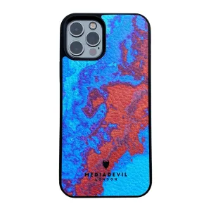 Anti Shock Strong Outline iPhone 13 Pro Max Vegan Plant Leather Case - Acid Wash Collection