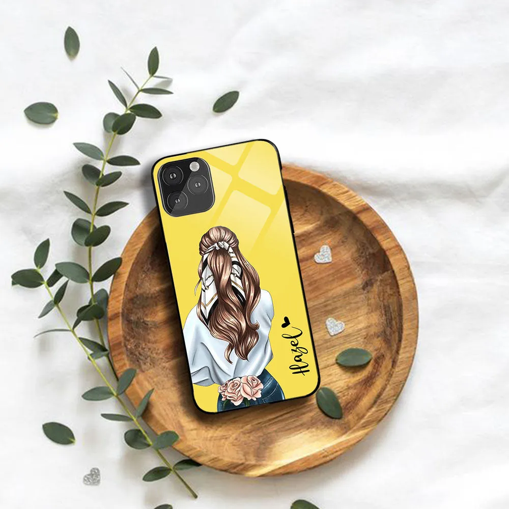 Scarf Girl Name Glossy Protective case Comfort Finish Layer Gloss Texture