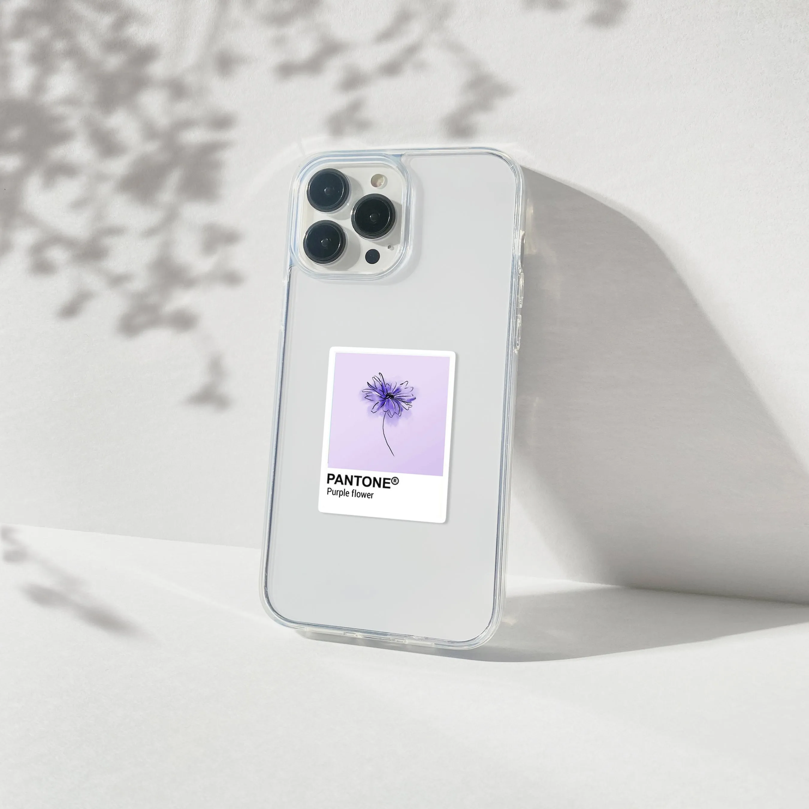 Modern Design Purple Pantone Aesthetic Silicone Clear Case