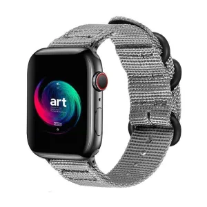Apple Watch Nylon Strap with Buckle (Grey) Premium Craftsmanship