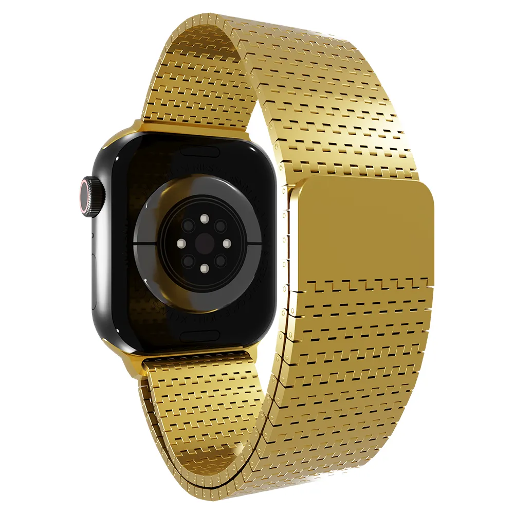 Modern Look Style Apple Watch Metal Mesh Strap (Gold)