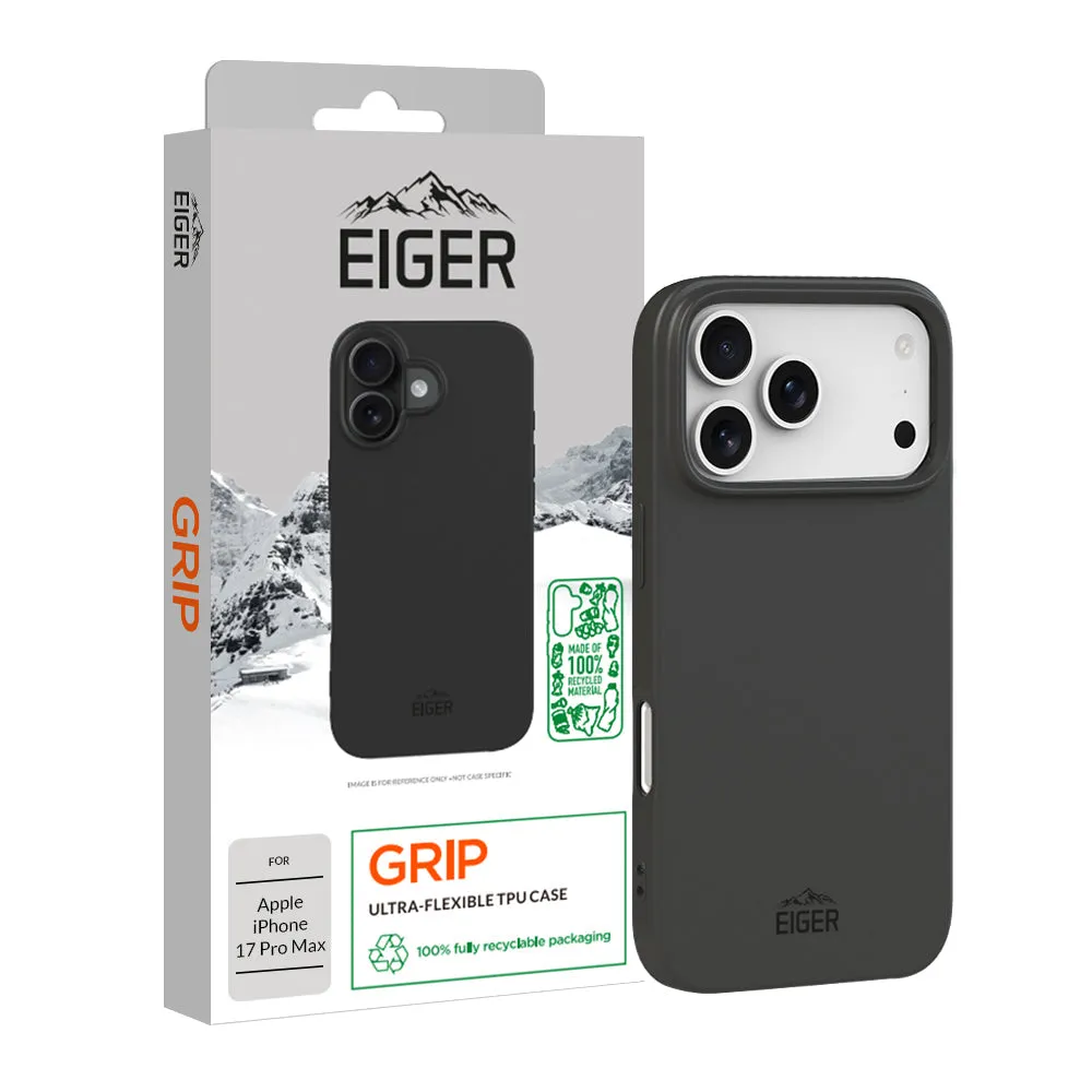 Eiger Grip Case GRS for Apple iPhone 17 Pro Max in Black High strength Outdoor Use
