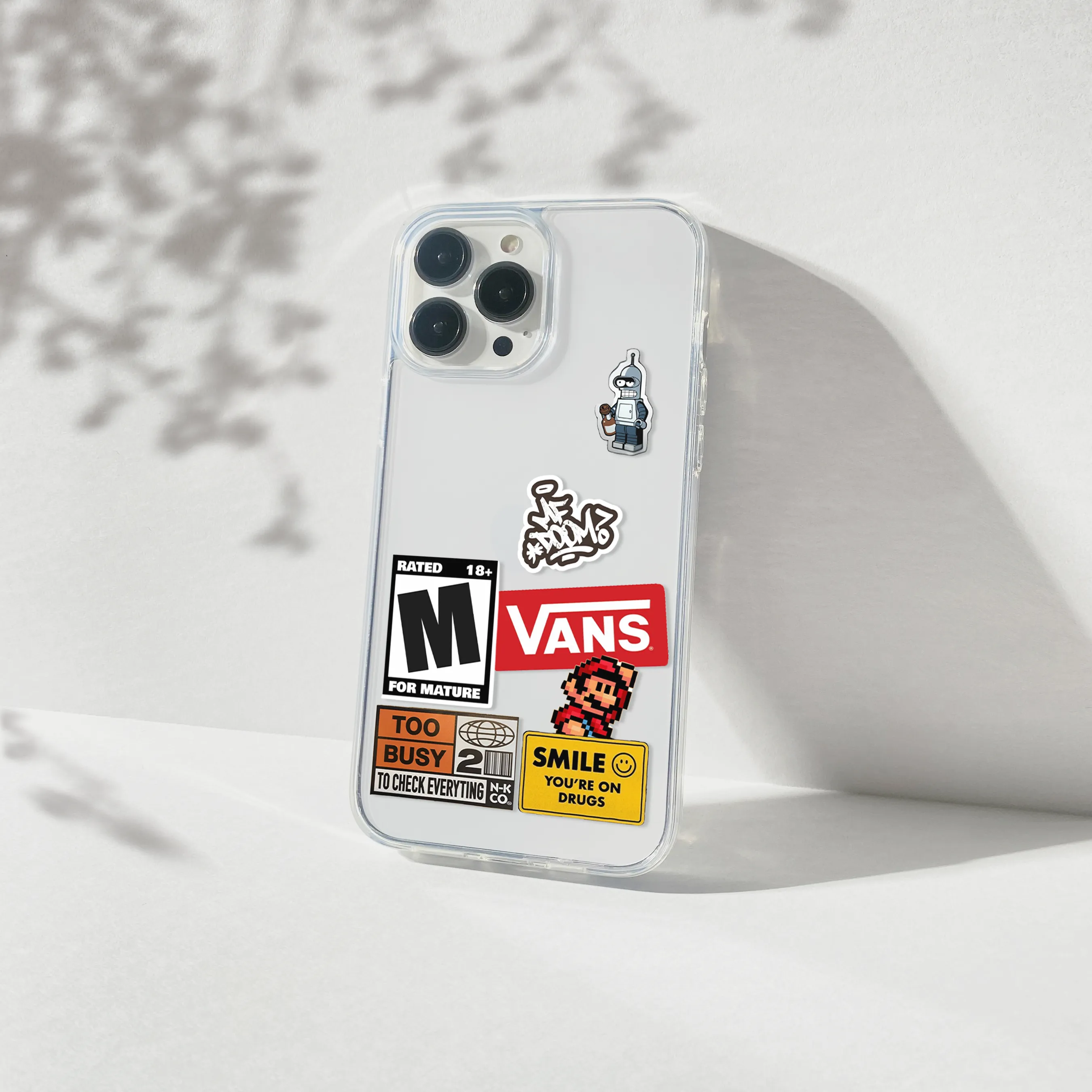 Rated R Aesthetic Silicone Clear Case Sleek Surface Gradient Design