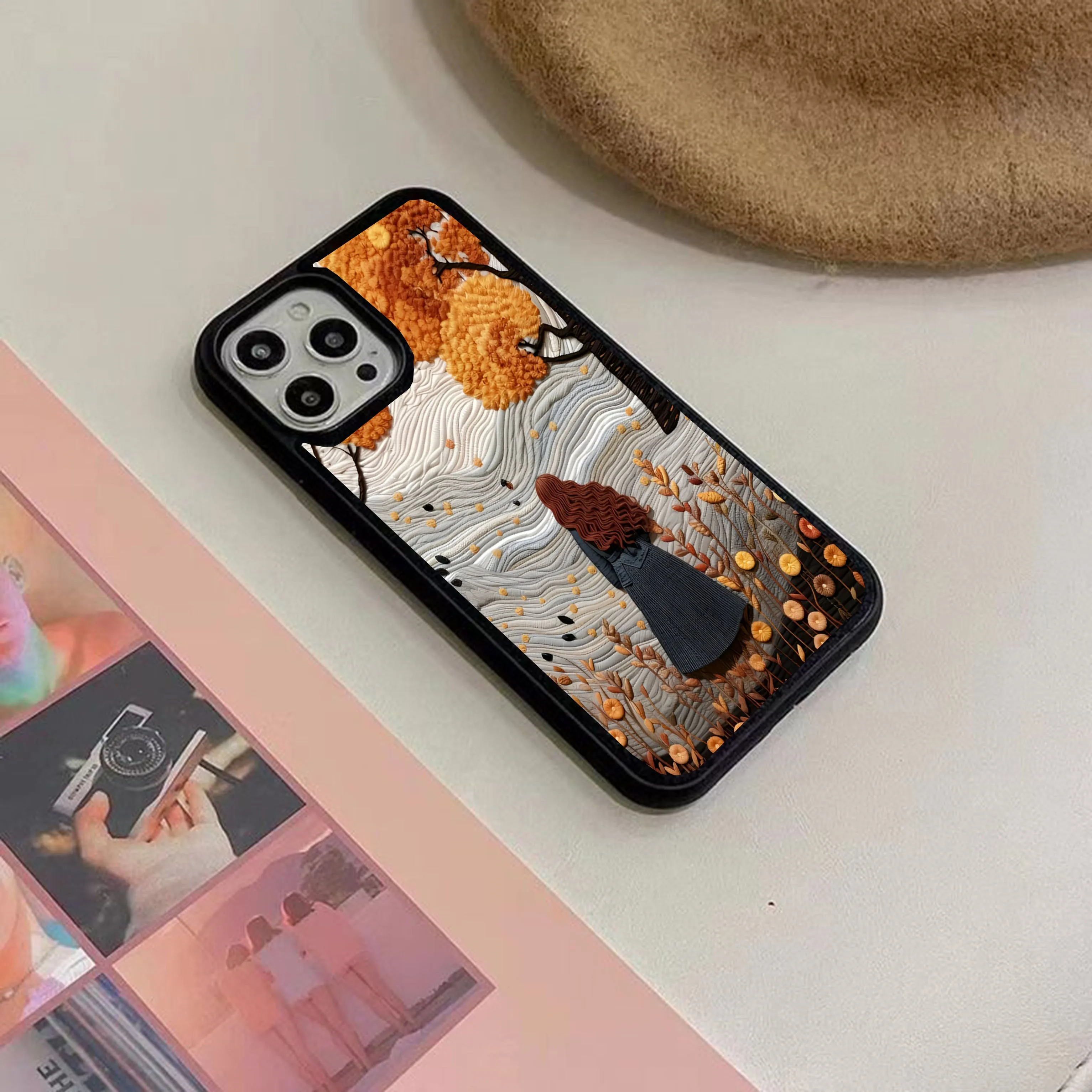 Girly Printed Protective case Colorful Design Pocket Size