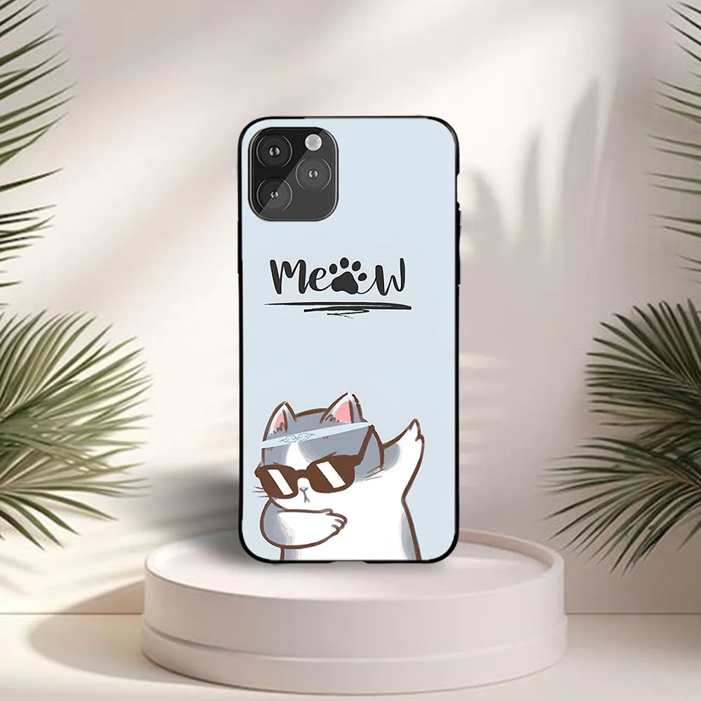 Dancing Meow Printed Protective Case Edge Shield Durable Edge