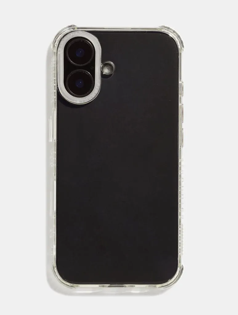 Unique Pattern Personalised Clear Shock iPhone Case With Clear Camera Hole