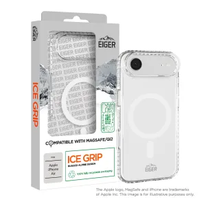 Trendy Detailing Flexible Layer Design Eiger Ice Grip Magsafe Case GRS for Apple iPhone Air in Clear