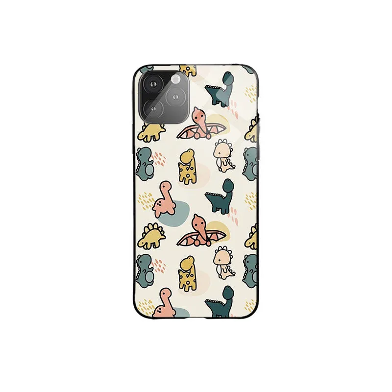 Minimal Detail Rugged Design Style Cartoon Dinosaur Printed Designer Protective Case