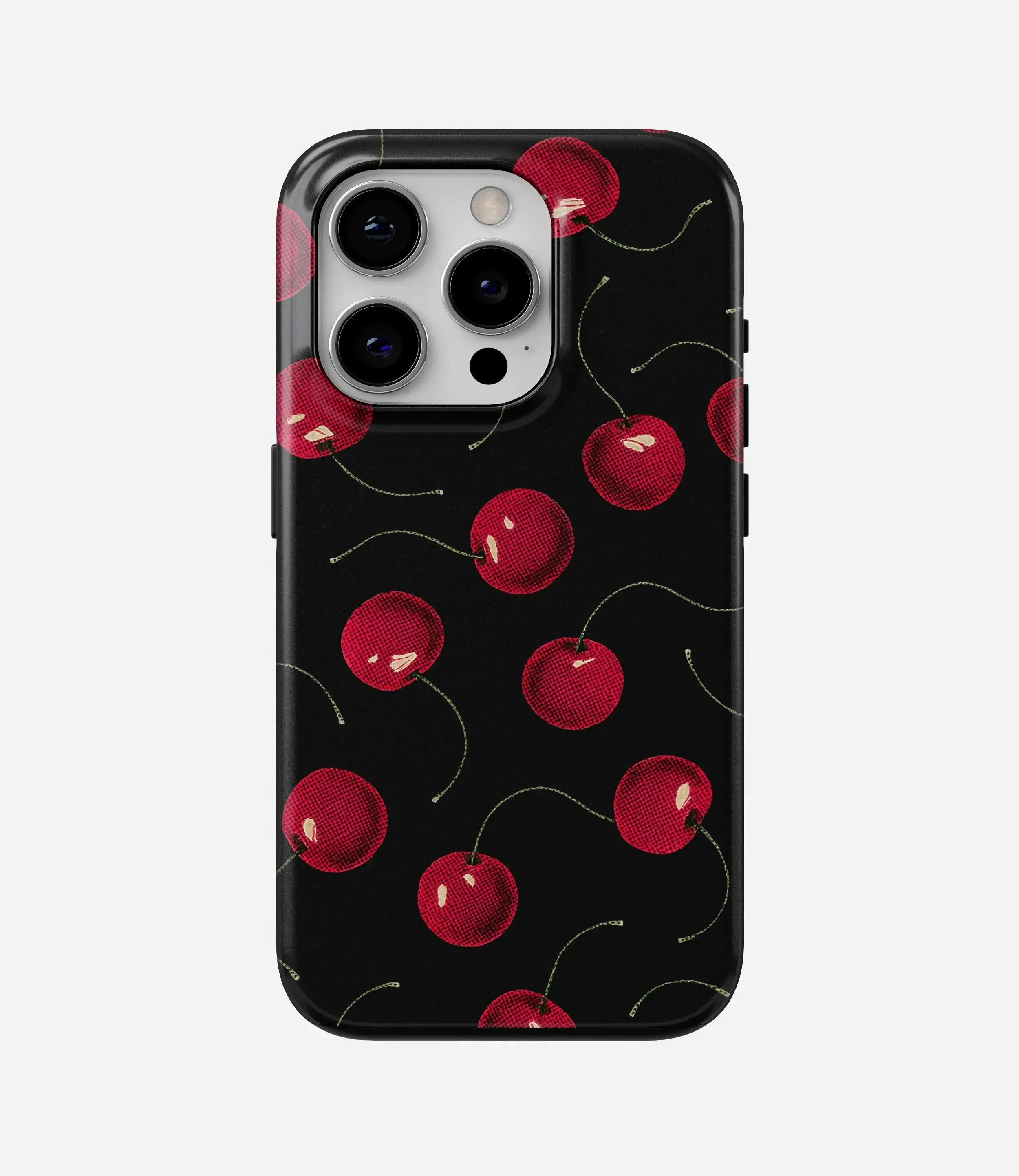Retro Cherry Pop Glossy Armoured Case Smooth Grip Layer