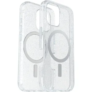 OtterBox Symmetry Clear Cover with MagSafe for iPhone 16 - Clear/Stardust Luxury Coating
