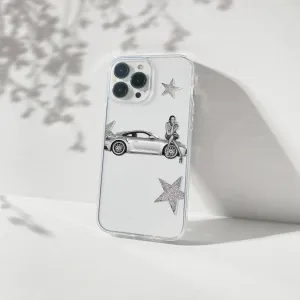 Luxury Detail Artistic Print Porsche Aesthetic Silicone Clear Case