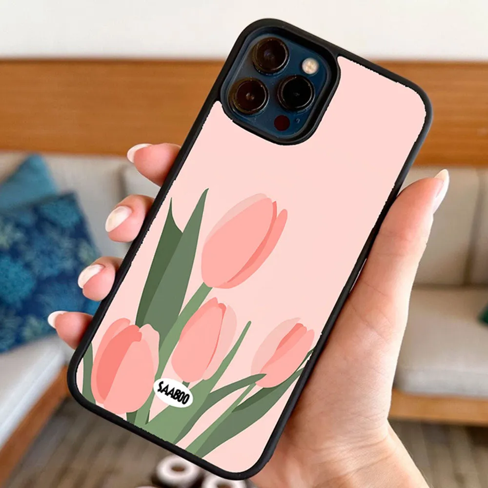 Petal & Posy Girly Phone Case Rugged Outline